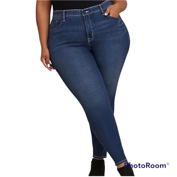 torrid Denim - Torrid “the sky high skinny” dark wash  jean plus size 22S